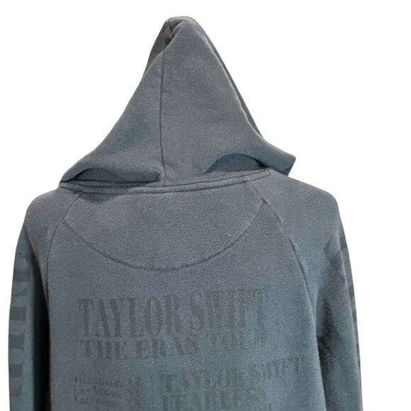 Taylor Swift The Eras Tour Official Hoodie Womens Small‎ Gray Black Swifties Fan - Picture 12 of 16